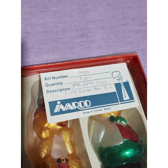 Vintage Light Cover Glass Ornaments - Picture 7 of 9